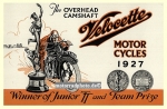 Velocette Motorrad Plakat T.T. Winner  1927  vel-po01