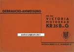 Victoria Motorrad Betriebsanleitung KR 35 B/G  1935  vic-bal35bg