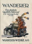 Wanderer Motorrad Plakat Entwurf 1925 wa-po06