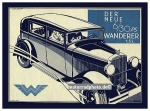 Wanderer Automobil Plakat Entwurf 1930 wa-po05